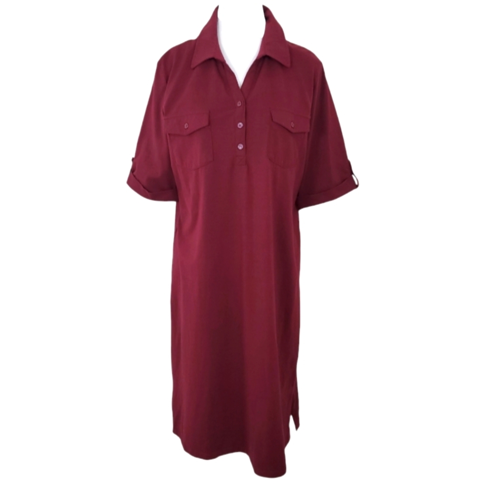 Croft and Barrow T-shirt dress. Marron color size L